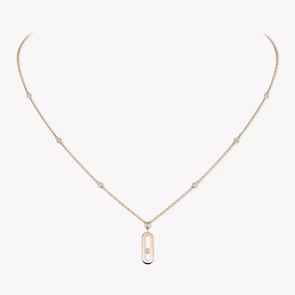 [Lumi] Move Uno Gold Diamond Long Necklace