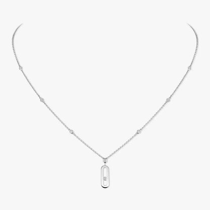 [Lumi] Move Uno Gold Diamond Long Necklace