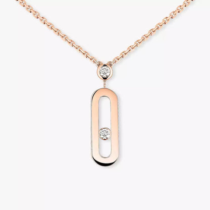 [Lumi] Move Uno Gold Diamond Long Necklace