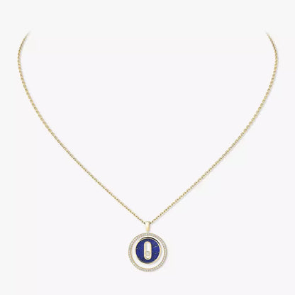 [Lumi]Lucky Move Diamond Necklace in Rose Gold and White Mother-of-Pearl