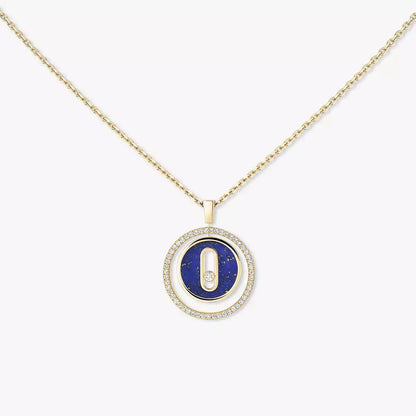 [Lumi]Lucky Move Diamond Necklace in Rose Gold and White Mother-of-Pearl