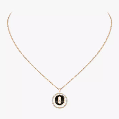 [Lumi]Lucky Move Diamond Necklace in Rose Gold and White Mother-of-Pearl