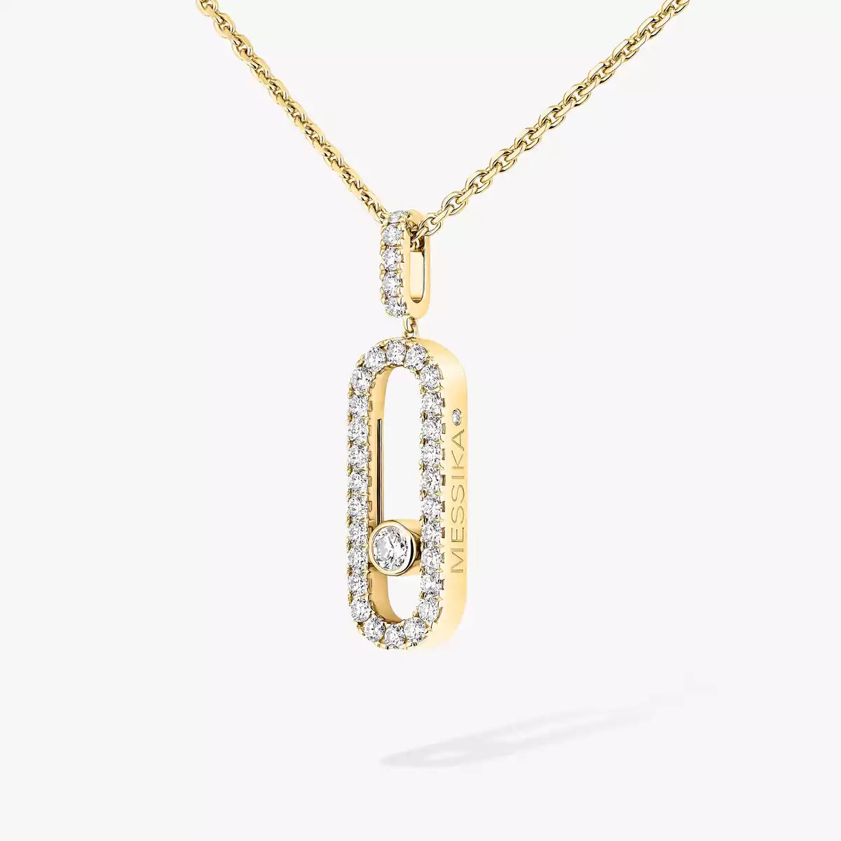 [Lumi]Move Uno Diamond Necklace in Rose Gold