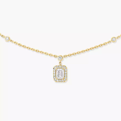 [Lumi Jewels]My Twin Diamond Necklace in Silver