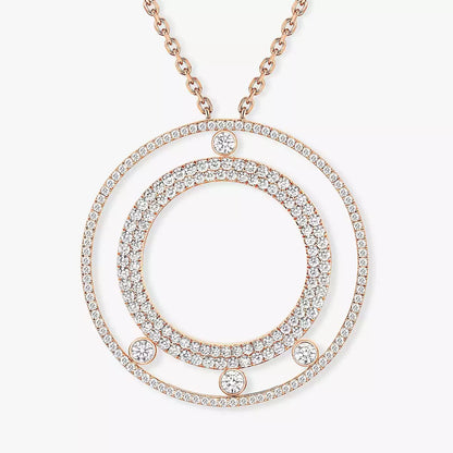 [Lumi Jewels]Move Romane Long Pave_-Set Diamond Necklace