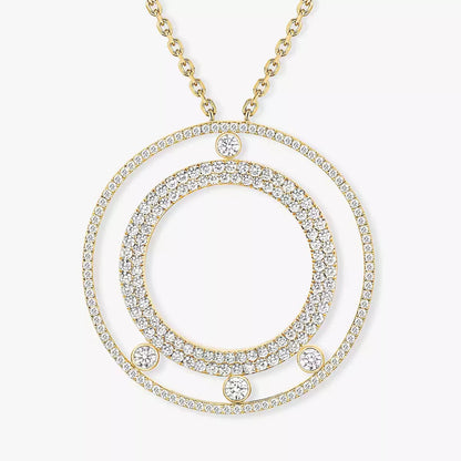 [Lumi Jewels]Move Romane Long Pave_-Set Diamond Necklace