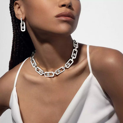 [Lumi] So Move XL Diamond Hoop Earring