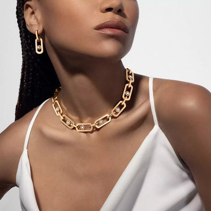 [Lumi] So Move XL Diamond Hoop Earring
