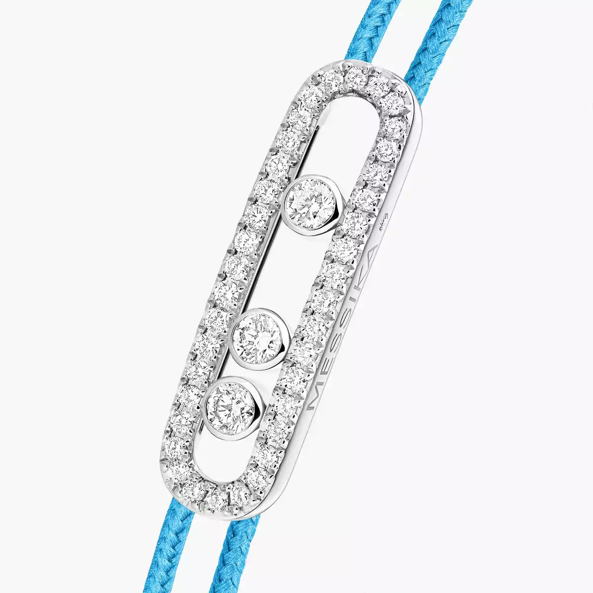 [Lumi]Messika Care(s) pink cord pav茅 bracelet
