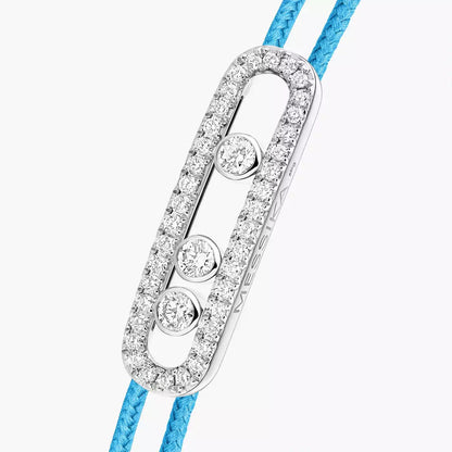 [Lumi]Messika Care(s) pink cord pav茅 bracelet
