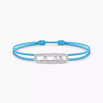 [Lumi Jewels]Messika Care(s) pink cord pav¨¦ bracelet