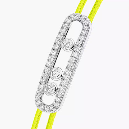 [Lumi]Messika Care(s) pink cord pav茅 bracelet