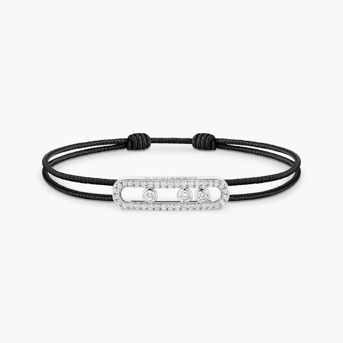 [Lumi]Messika Care(s) pink cord pav茅 bracelet