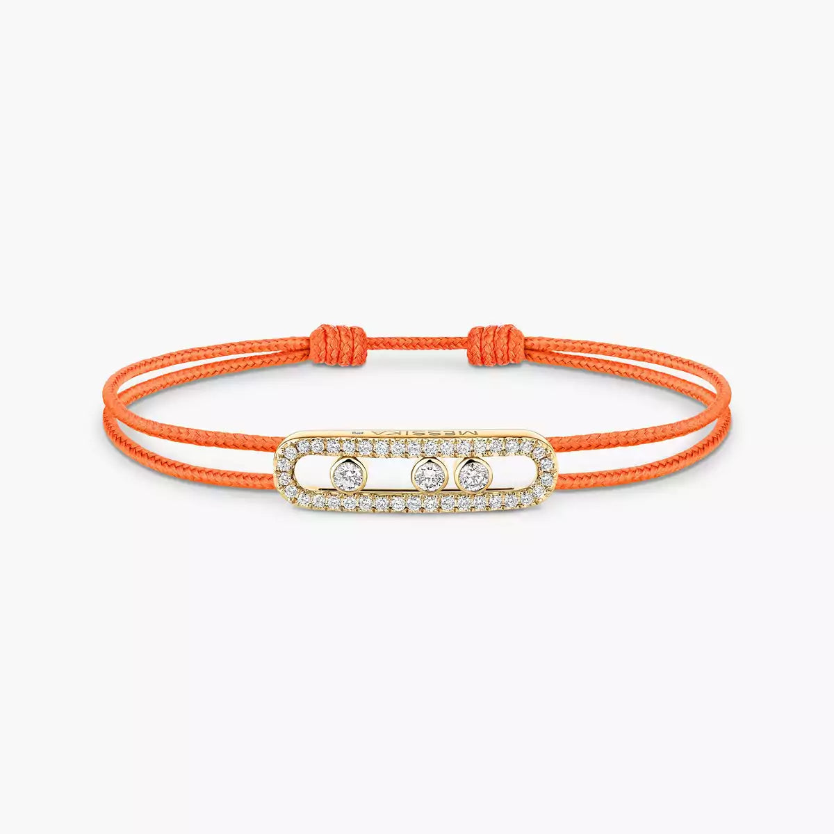 [Lumi]Messika Care(s) pink cord pav茅 bracelet