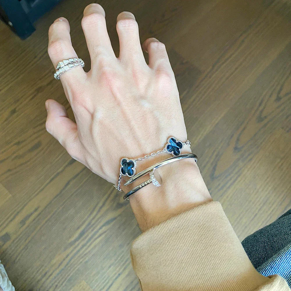 [Lumi Jewellery]CLOVER 5 MOTIF PIETERSITE BRACELET COLLECTION
