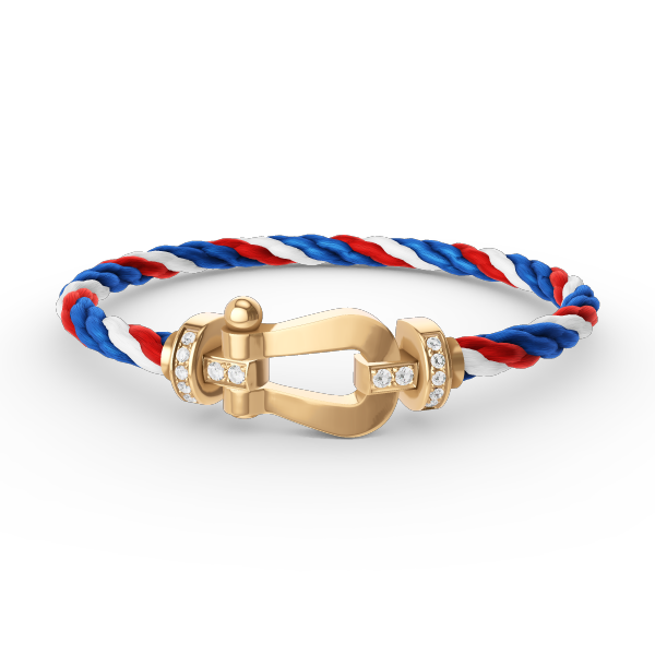 [Lumi Jewellery]FORCE LARGE HORSESHOE HALF DIAMOND BRACELET GOLD