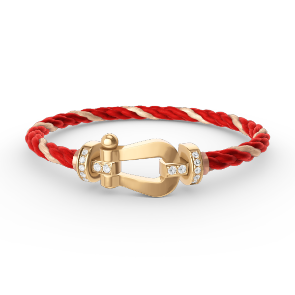 [Lumi Jewellery]FORCE LARGE HORSESHOE HALF DIAMOND BRACELET GOLD