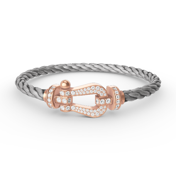 [Lumi Jewellery]FORCE LARGE HORSESHOE FULL DIAMOND BRACELET ROSE GOLD