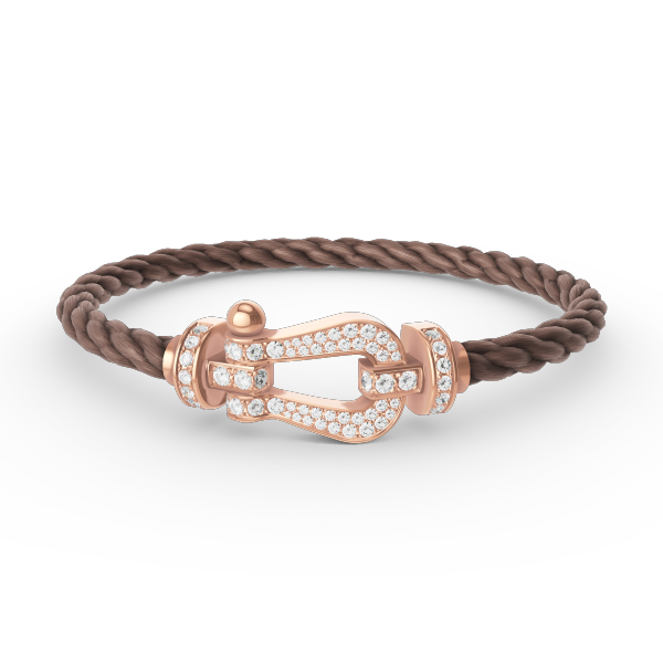 [Lumi Jewellery]FORCE LARGE HORSESHOE FULL DIAMOND BRACELET ROSE GOLD