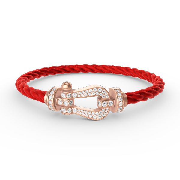 [Lumi Jewellery]FORCE LARGE HORSESHOE FULL DIAMOND BRACELET ROSE GOLD