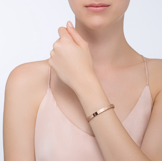 [Lumi Jewellery]LOVE BRACELET 6.1MM 4 DIAMONDS