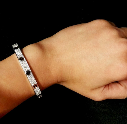 [Lumi Jewellery]LOVE BRACELET 6.1MM DIAMOND-PAVED CERAMIC