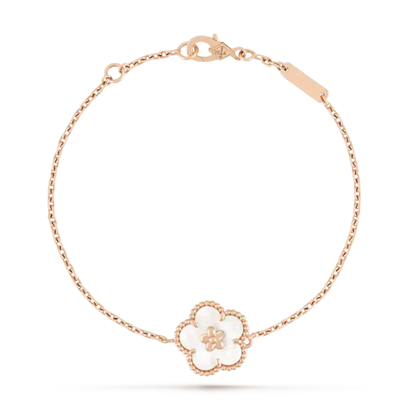 [Lumi Jewellery]LUCKY WHITE MOP PLUM BLOSSOM  BRACELET