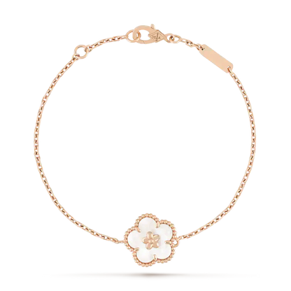 [Lumi Jewellery]LUCKY WHITE MOP PLUM BLOSSOM  BRACELET