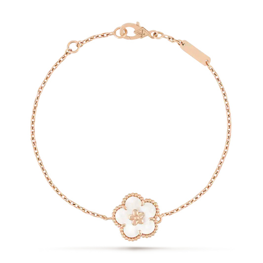 [Lumi Jewellery]LUCKY WHITE MOP PLUM BLOSSOM  BRACELET