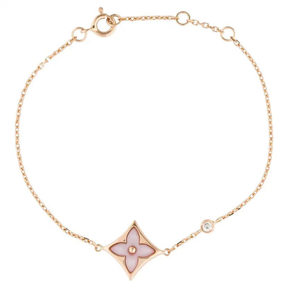 [Lumi Jewellery]STAR 1 DIAMOND PINK GOLD BRACELET