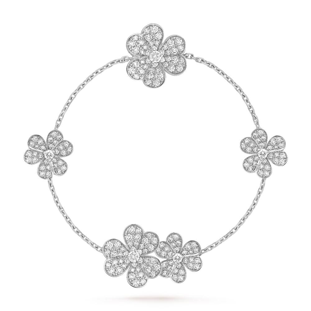 [Lumi Jewellery]FRIVOLE SILVER 5 FLOWERS BRACELET