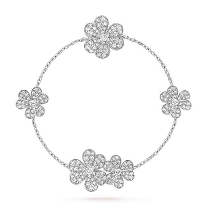 [Lumi Jewellery]FRIVOLE SILVER 5 FLOWERS BRACELET