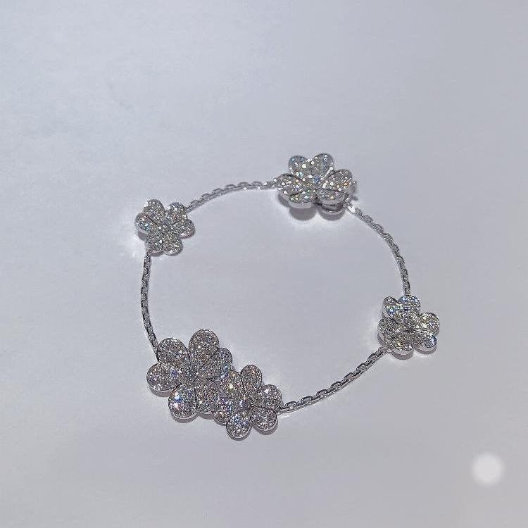 [Lumi Jewellery]FRIVOLE SILVER 5 FLOWERS BRACELET