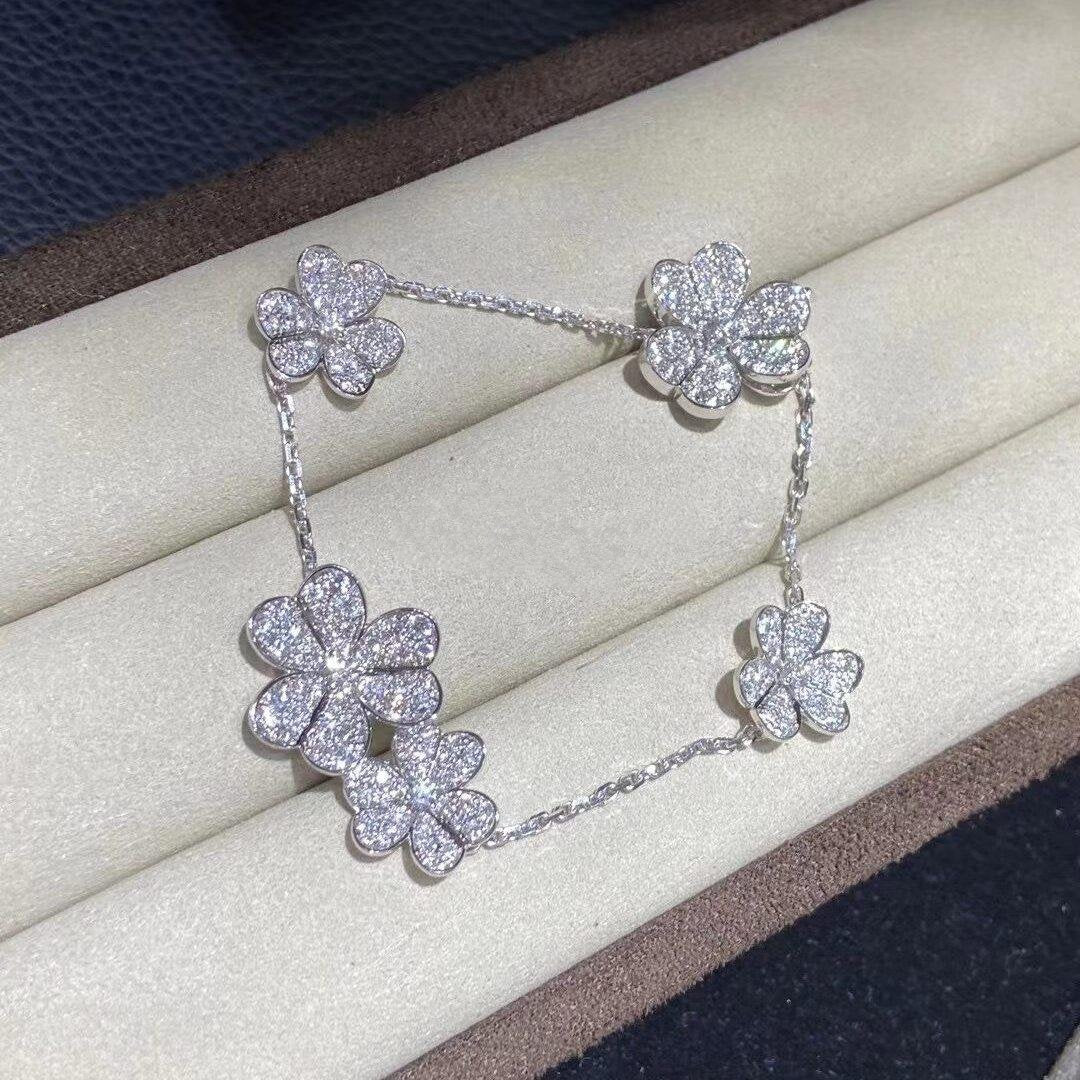 [Lumi Jewellery]FRIVOLE SILVER 5 FLOWERS BRACELET