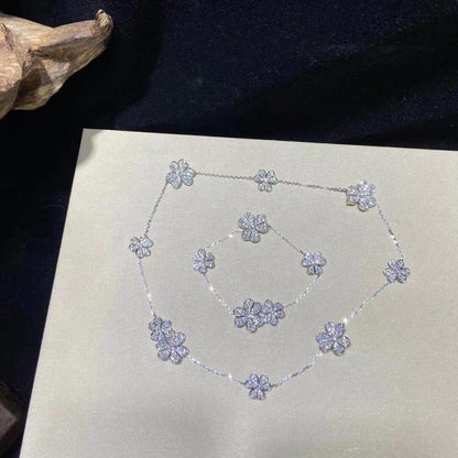 [Lumi Jewellery]FRIVOLE SILVER 5 FLOWERS BRACELET
