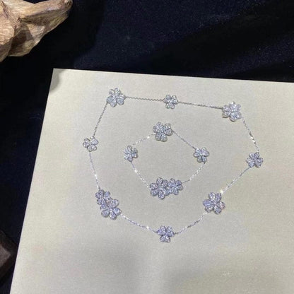 [Lumi Jewellery]FRIVOLE SILVER 5 FLOWERS BRACELET