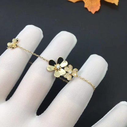 [Lumi Jewellery]FRIVOLE GOLD 5 FLOWERS BRACELET