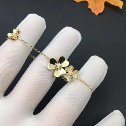[Lumi Jewellery]FRIVOLE GOLD 5 FLOWERS BRACELET