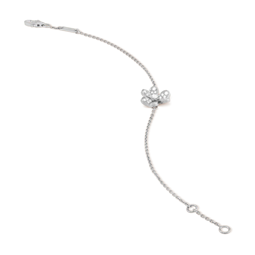 [Lumi Jewellery]FRIVOLE SILVER FLOWER DIAMOND BRACELET