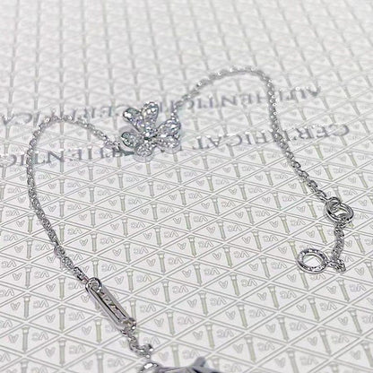 [Lumi Jewellery]FRIVOLE SILVER FLOWER DIAMOND BRACELET
