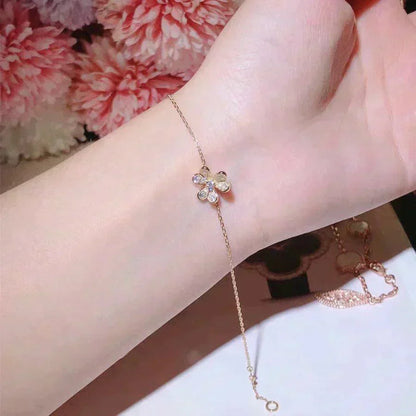 [Lumi Jewellery]FRIVOLE GOLD FLOWER DIAMOND BRACELET