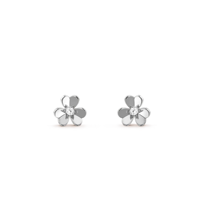 [Lumi Jewellery]FRIVOLE MINI SILVER FLOWER EARRINGS