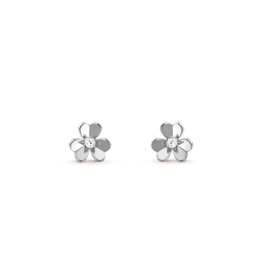 [Lumi Jewellery]FRIVOLE MINI SILVER FLOWER EARRINGS