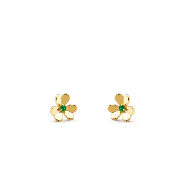[Lumi Jewellery]FRIVOLE  FLOWER MALACHITE EARRINGS