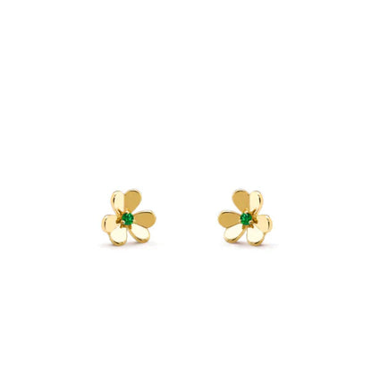 [Lumi Jewellery]FRIVOLE  FLOWER MALACHITE EARRINGS