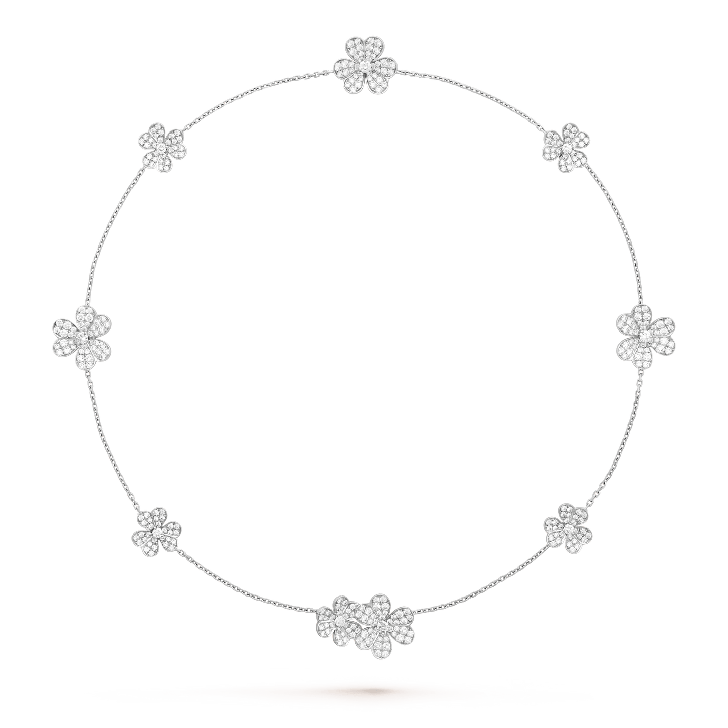 [Lumi Jewellery]FRIVOLE SILVER 9 FLOWERS NECKLACE