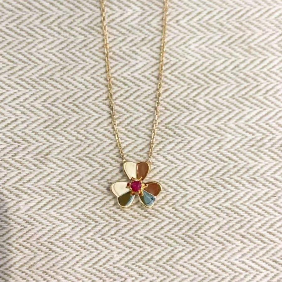 [Lumi Jewellery]FRIVOLE GOLD FLOWER NECKLACE