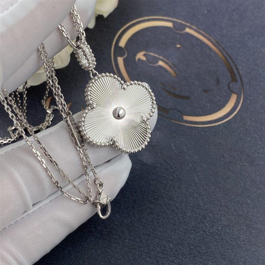 [Lumi Jewellery]CLOVER 25MM SILVER BIG CLOVER NECKLACE
