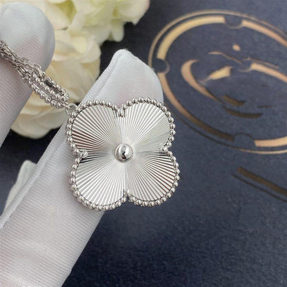[Lumi Jewellery]CLOVER 25MM SILVER BIG CLOVER NECKLACE