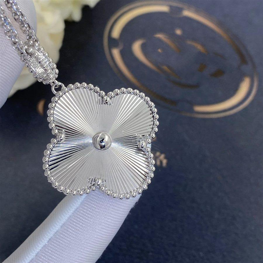 [Lumi Jewellery]CLOVER 25MM SILVER BIG CLOVER NECKLACE